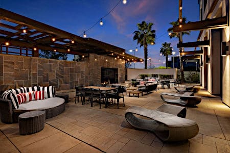 Hampton Inn in Napa California Outdoor Patio Area Showcasing Custom Cushions