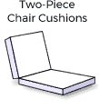 Buy custom down and feather envelope seat cushions online from  CushionsXpress.